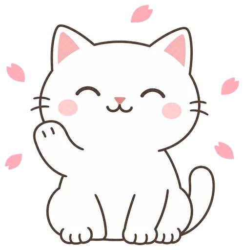 Котик — логотип Neko Nihongo